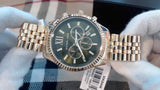 Michael Kors Lexington Chronograph Green Dial Gold Steel Strap Watch for Men - MK8446 Buy Now By Michael Kors