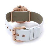 Marc Jacobs Amy White Dial White Leather Strap Watch for Women - MBM1180 Buy Now By Marc Jacobs