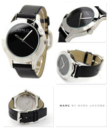 Marc Jacobs Blade Black Dial Black Leather Strap Watch for Women - MBM1205 Buy Now By Marc Jacobs
