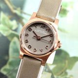 Marc Jacobs Henry Dinky Grey Dial Grey Leather Strap Watch for Women - MBM1239 Buy Now By Marc Jacobs