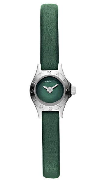 Shop Marc Jacobs Blade Green Dial Green Leather Strap Watch for Women - MBM1341 in USA