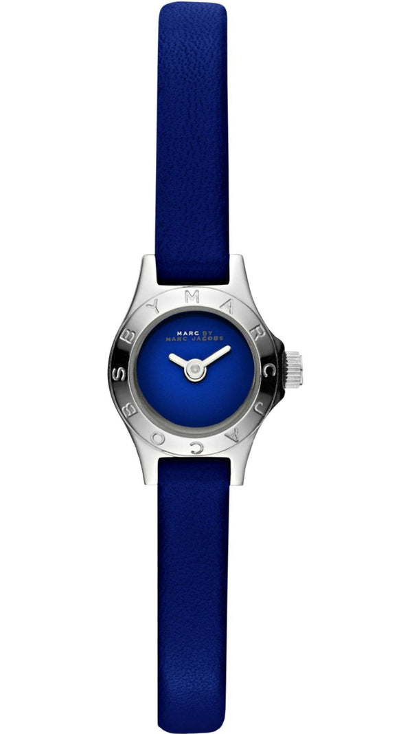 Shop Marc Jacobs Blade Blue Dial Blue Leather Strap Watch for Women - MBM1342 in USA