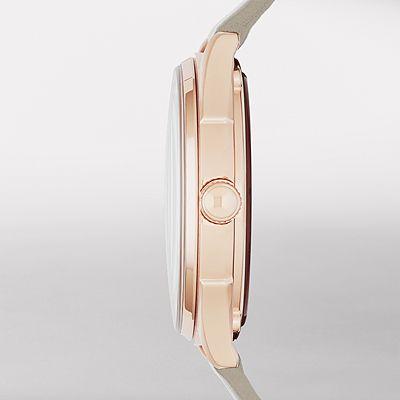 Marc Jacobs Tether Grey Dial Grey Leather Strap Watch for Women - MBM1375 Buy Now By Marc Jacobs