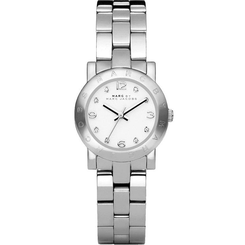 Marc Jacobs Amy Silver Dial Silver Steel Strap Watch for Women - MBM3181