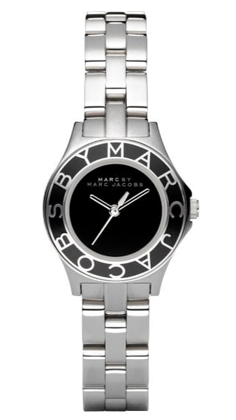 Shop Marc Jacobs Blade Black Dial Silver Steel Strap Watch for Women - MBM3059 in USA