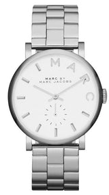 Marc Jacobs Baker White Dial Silver Steel Strap Watch for Women - MBM3242 Buy Now By Marc Jacobs
