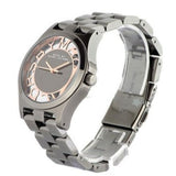 Marc Jacobs Henry Skeleton Black Dial Black Steel Strap Watch for Women - MBM3254 Buy Now By Marc Jacobs