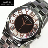 Marc Jacobs Henry Skeleton Black Dial Black Steel Strap Watch for Women - MBM3254 Buy Now By Marc Jacobs