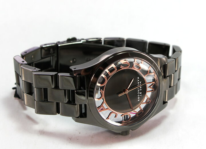 Marc Jacobs Henry Skeleton Black Dial Black Steel Strap Watch for Women - MBM3254 Buy Now By Marc Jacobs