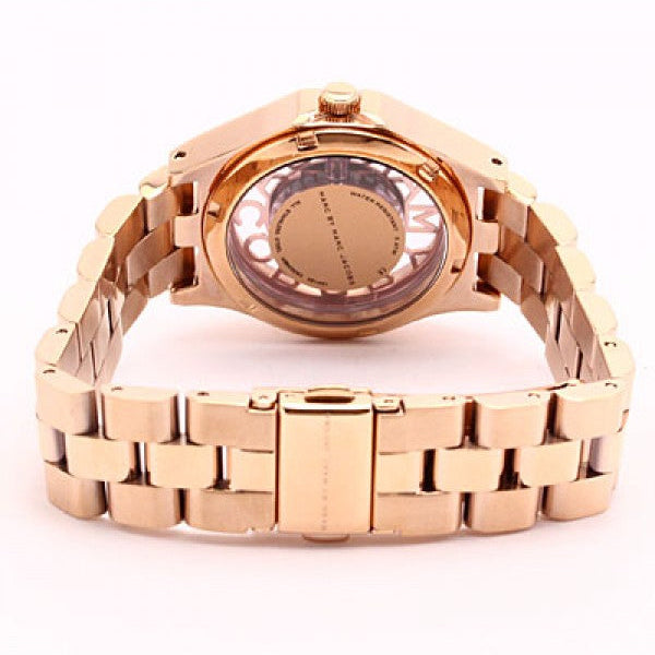 Marc Jacobs Henry Rose Gold Dial Rose Gold Steel Strap Watch for Women - MBM3293 Buy Now By Marc Jacobs