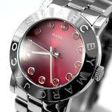 Marc Jacobs Amy Red Dial Silver Steel Strap Watch for Women - MBM3335 Buy Now By Marc Jacobs