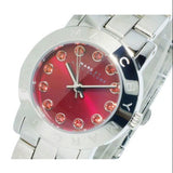 Marc Jacobs Amy Red Dial Silver Steel Strap Watch for Women - MBM3333 Buy Now By Marc Jacobs