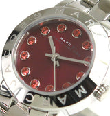 Marc Jacobs Amy Red Dial Silver Steel Strap Watch for Women - MBM3335 Buy Now By Marc Jacobs