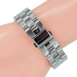 Marc Jacobs Henry Transparent Silver Dial Silver Steel Strap Watch for Women - MBM3337 Buy Now By Marc Jacobs