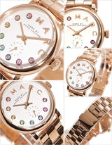 Marc Jacobs Baker Dexter White Dial Rose Gold Steel Strap Watch for Women - MBM3443 Buy Now By Marc Jacobs