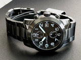 Marc Jacobs Larry Chronograph Black Dial Grey Steel Strap Watch for Men - MBM5051 Buy Now By Marc Jacobs