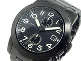 Marc Jacobs Larry Chronograph Black Dial Black Steel Strap Watch for Men - MBM5052 Buy Now By Marc Jacobs