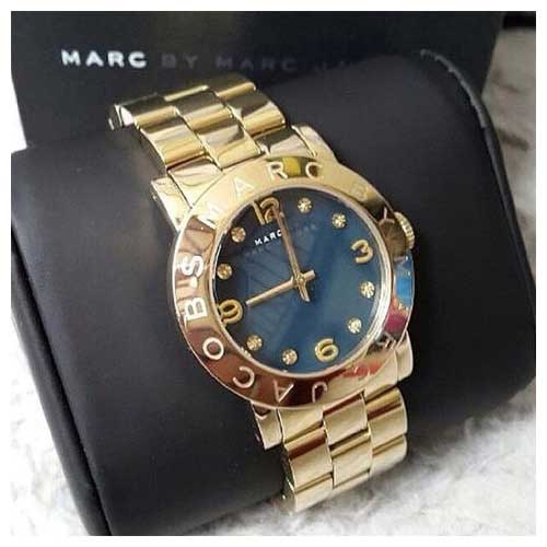Marc Jacobs Amy Green Dial Gold Steel Strap Watch for Women - MBM8619 Buy Now By Marc Jacobs