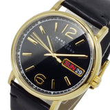 Marc Jacobs Fergus Black Dial Black Leather Strap Watch for Women - MBM8651 Buy Now By Marc Jacobs