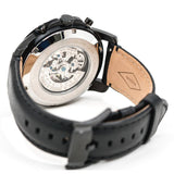 Fossil Grant Automatic Black Dial Black Leather Strap Watch for Men - ME3028 Buy Now By Fossil