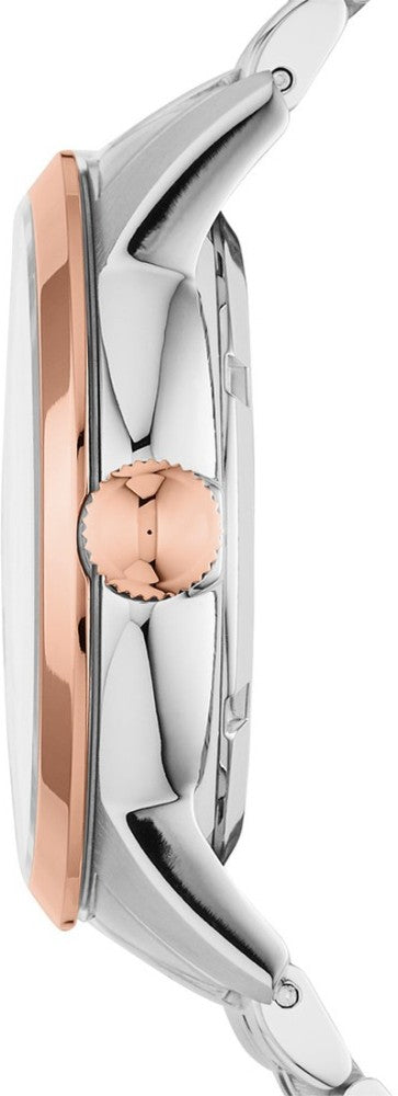 Fossil Townsman Automatic Skeleton White Dial Two Tone Steel Strap Watch for Men - ME3075 Buy Now By Fossil