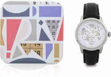 Fossil Townsman Automatic Skeleton White Dial Black Leather Strap Watch for Men - ME3085 Buy Now By Fossil