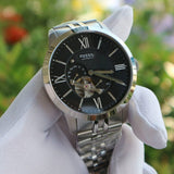 Fossil Townsman Black Dial Silver Steel Strap Watch for Men - ME3107 Buy Now By Fossil