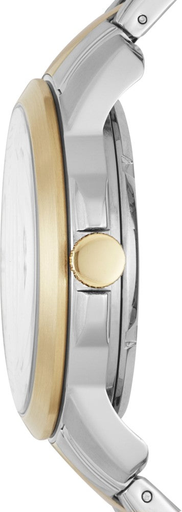 Fossil Grant Automatic Skeleton White Dial Two Tone Steel Strap Watch for Men - ME3112 Buy Now By Fossil