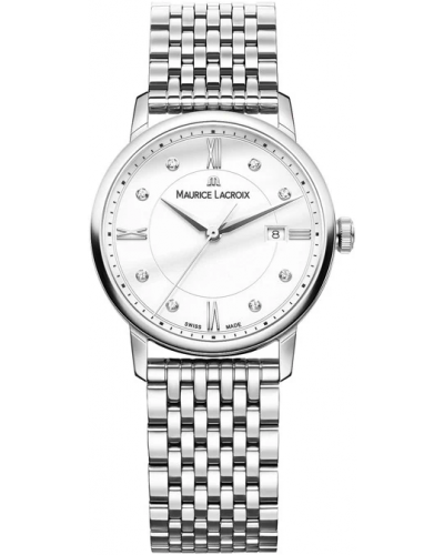 Maurice Lacroix Eliros Date White Dial Silver Steel Strap Watch for Women - EL1094-SS002-150-1 Buy Now By Maurice Lacroix