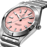 Breitling Chronomat 32 Diamonds Pink Dial Silver Steel Strap Watch for Women - A77310101K1A1 Buy Now By Breitling