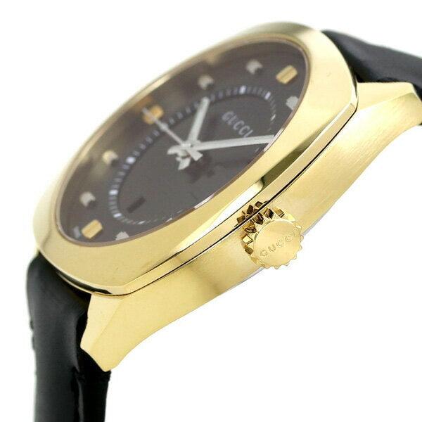 Gucci GG2570 Quartz Black Dial Black Leather Strap Watch For Women - YA142408 Buy Now By Gucci