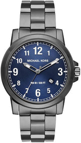 Michael Kors Paxton Analog Blue Dial Grey Steel Strap Watch For Men - MK8499 Buy Now By Michael Kors