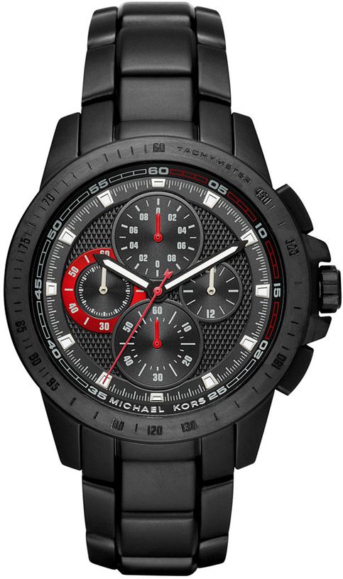 Michael Kors Ryker Chronograph Black Dial Black Steel Strap Watch For Men - MK8529 Buy Now By Michael Kors