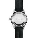 Shop Burberry Classic Round Cream Dial Black Leather Strap Watch for Men - BU10008 in USA