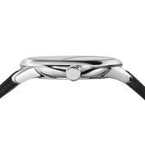 Shop Burberry Classic Round Cream Dial Black Leather Strap Watch for Men - BU10008 in USA