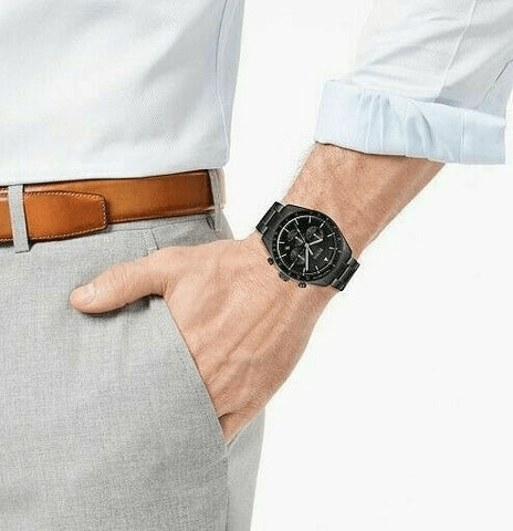 Hugo Boss Trophy Black Dial Black Steel Strap Watch for Men - 1513675 Buy Now By Hugo Boss