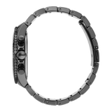 Hugo Boss Trophy Chronograph Black Dial Black Steel Strap Watch for Men - 1513675