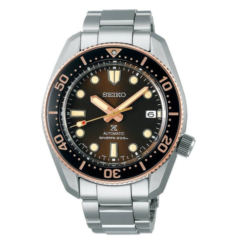 Shop Seiko Prospex Sea Diver Automatic Brown Dial Silver Steel Strap Watch For Men - SPB240J1 in USA