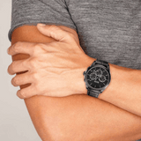 Hugo Boss Onyx Black Dial Black Leather Strap Watch for Men - 1513367 Buy Now By Hugo Boss