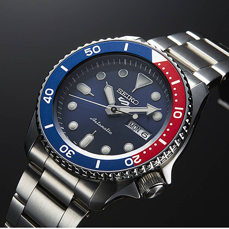Seiko 5 Sports Automatic Blue Dial Silver Steel Strap Watch For Men - SRPD53K1 Buy Now By Seiko