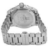 Shop Gucci Dive Quartz White Dial Silver Steel Strap Watch For Men - YA136336 in USA
