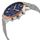Guess Horizon Chronograph Blue Dial Two Tone Steel Strap Watch For Men - W0379G7 Buy Now By Guess