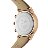 Daniel Wellington Iconic Chronograph St Mawes Brown Dial Brown Leather Strap Watch For Men - DW00100640 Buy Now By Daniel Wellington
