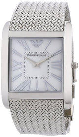Emporio Armani Super Slim Quartz White Dial Silver Mesh Bracelet Watch For Women - AR2015 Buy Now By Emporio Armani