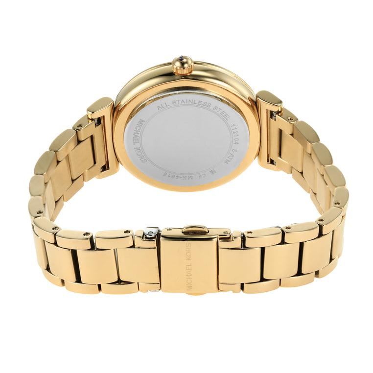 Michael Kors Abbey Three-Hand Analog White Dial Gold Steel Strap Watch for Women - MK4615 Buy Now By Michael Kors