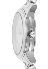 Michael Kors Runway Mercer Quartz Mother of Pearl Blue Dial Silver Steel Strap Watch For Women - MK6857 Buy Now By Michael Kors