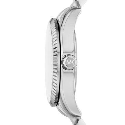 Michael Kors Lexington Three-Hand Pink Dial Silver Steel Strap Watch For Women - MK7443 Buy Now By Michael Kors