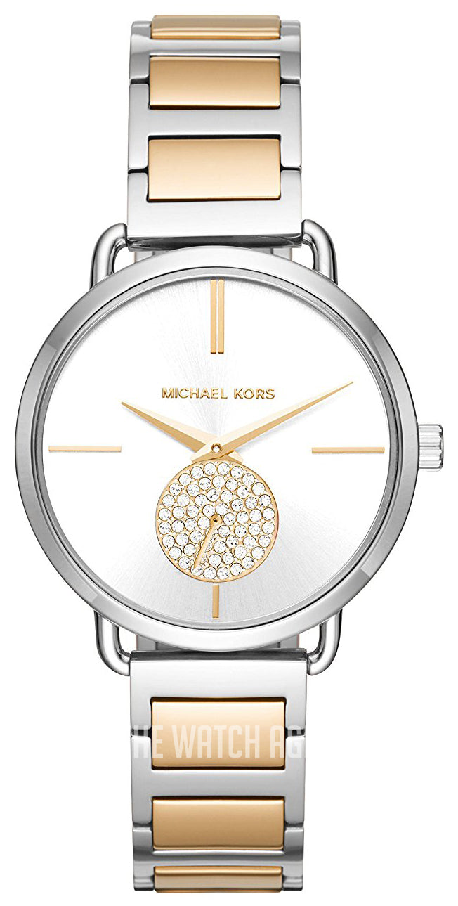 Michael Kors Silver Dial Two Tone Steel Strap Watch for Women - MK3679 Buy Now By Michael Kors
