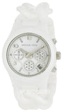Michael Kors Ceramic White Dial White Steel Strap Watch for Women - MK5387