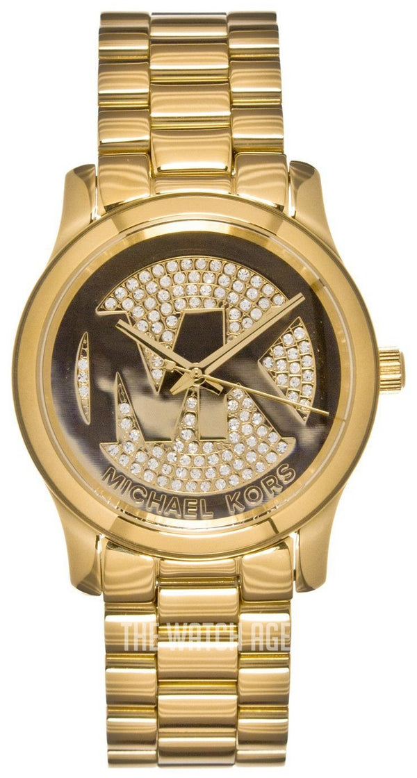 Michael Kors Runway Quartz Gold Dial Gold Steel Strap Watch For Women - MK5852 Buy Now By Michael Kors